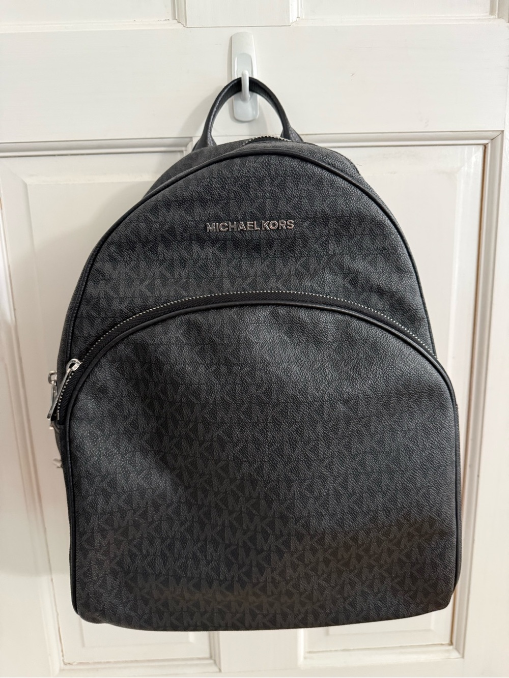 Michael Kors Men's Black MK Monogram Backpack